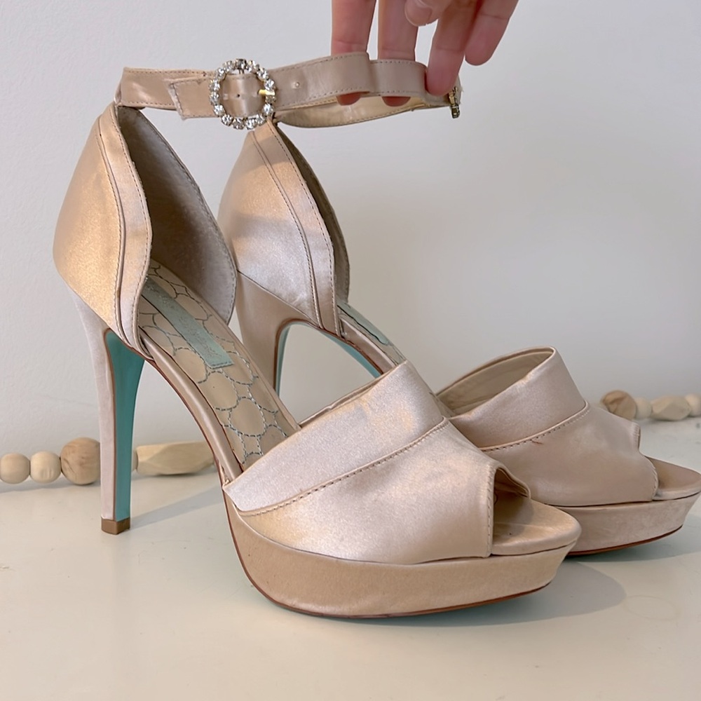 Silk Platform Heels